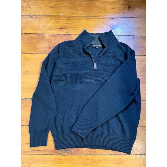 Men’s Tricots St Raphael Blue 1/4 Zip Sweater Size Large - Picture 4 of 7